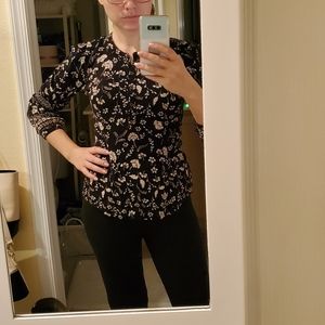 Lucky brand light flower shirt